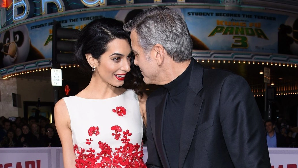 George'as Clooney ir Amal Clooney