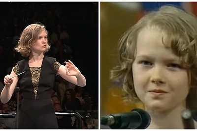 Dirigentę Mirgą Gražinytę-Tylą nuo vaikystės lydėjo muzika: žiūrėkite įrašą iš 1996-ųjų „Dainų dainelės“