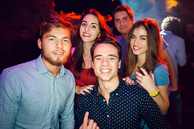 Vakarėlio sostinės „Mojo Lounge“ klube akimirka