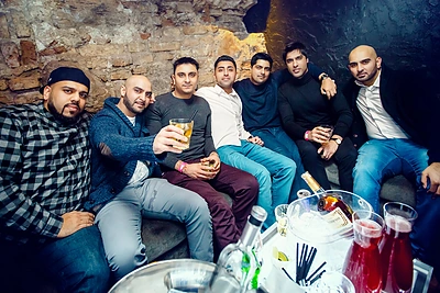 Vakarėlio sostinės „Mojo Lounge“ klube akimirka