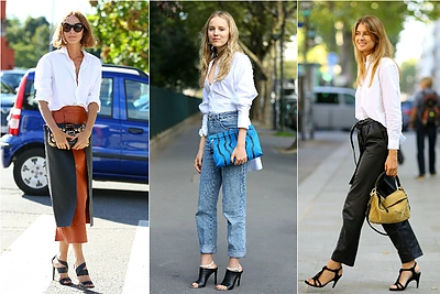 Tobulas universalumas: 4 pavasariu dvelkiantys deriniai su baltais marškiniais