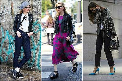 Motociklininko švarkas: spalvinga praeitis ir jokių derinimo problemų