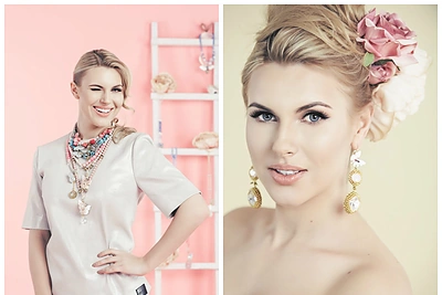 Romantiškoje fotosesijoje Deimantė Andriuškaitė tapo papuošalų modeliu