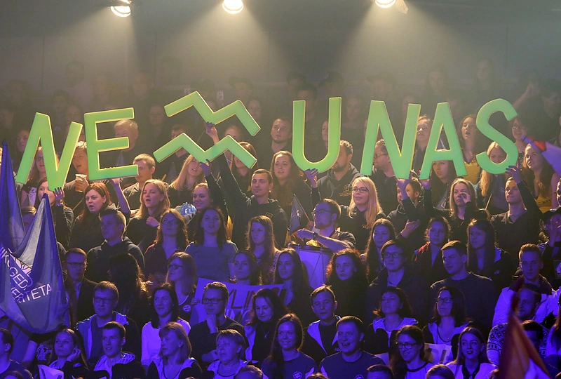 Televizijos projekto „Kadagys“ akimirka