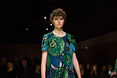 „Burberry“ 2016 m. rudens kolekcijos modelis