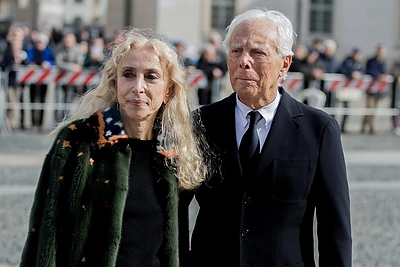 Franca Sozzani ir Giorgio Armani Milano mados savaitėje