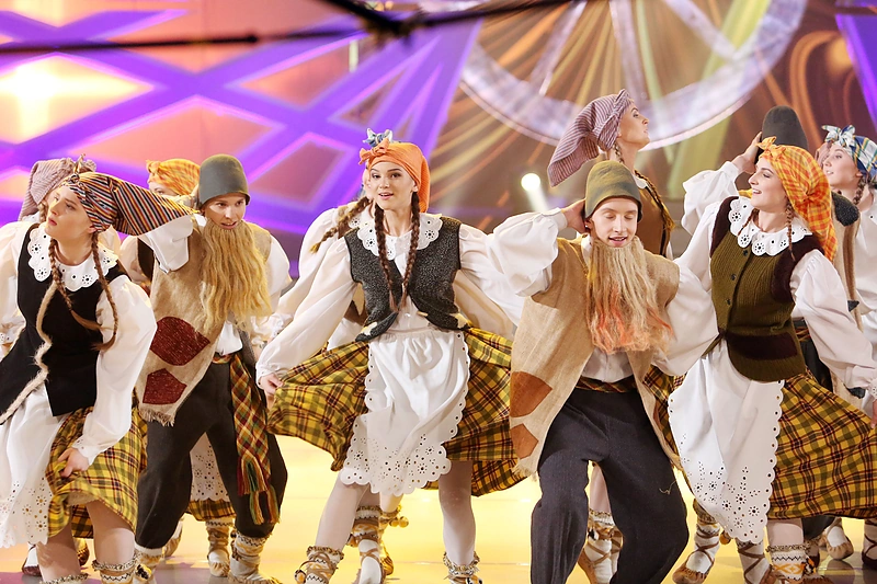 Televizijos projekto „Kadagys“ antrosios laidos akimirka