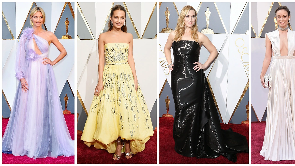 Heidi Klum, Alicia Vikander, Kate Winslet ir Olivia Wilde