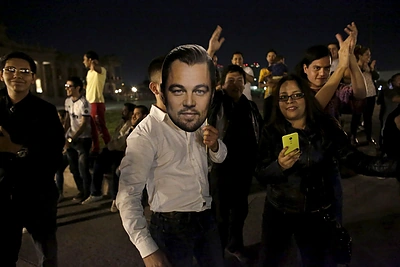 Leonardo DiCaprio gerbėjai audringai švenčia triumfą: minios išėjo į gatves