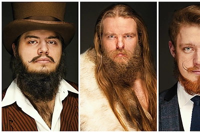 Barzdočius fotografuojantis ir į parodą kviečiantis Dainius Ščiuka: „Man pačiam iki šiol barzda nedygsta“