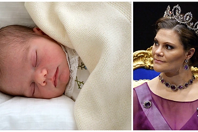 Švedijos princesė Victoria parodė pirmą prieš penkias dienas gimusio sūnaus Oscaro nuotrauką