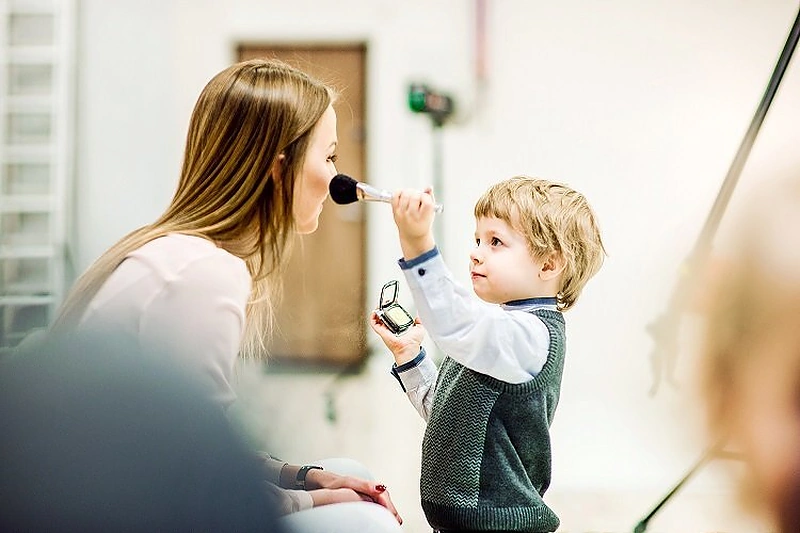 Vaida Skaisgirė su sūnumi