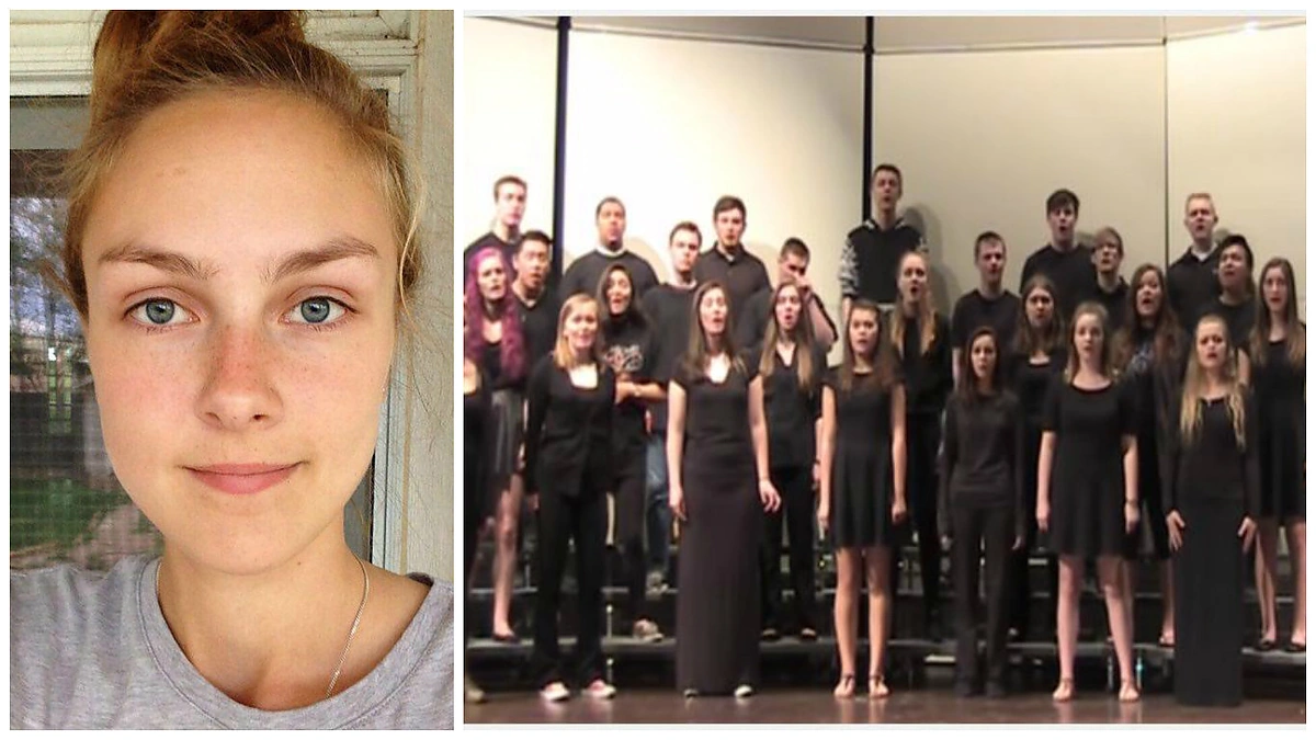 Julija Marija Petrauskaitė ir JAV Mead vidurinės mokyklos kamerinis choras