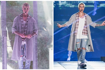 Stikliniame kube įkalintas Justinas Bieberis pradėjo pasaulinį koncertų turą