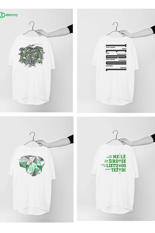 „LT identity“ „(ne) matomas himnas“ marškinėliai