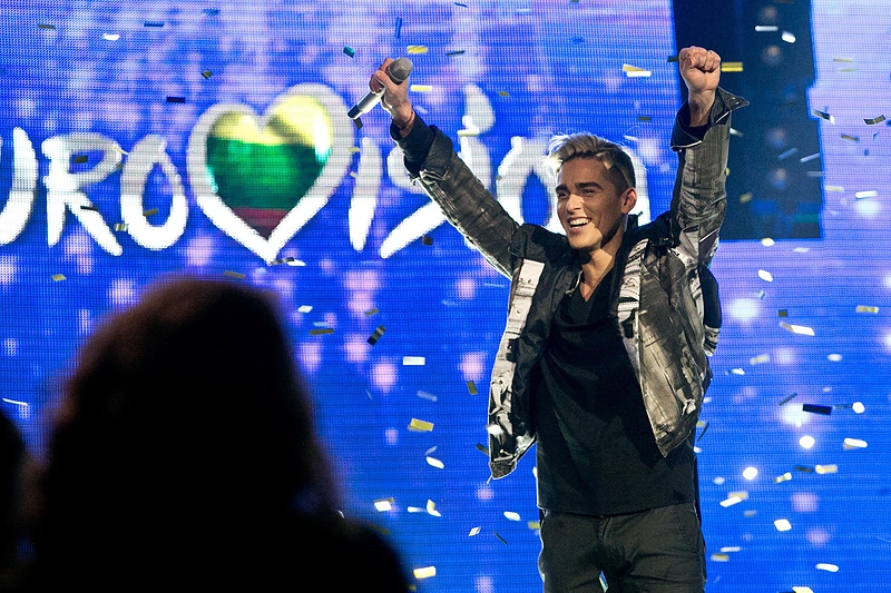 „Eurovizijos“ atrankos finalo akimirka