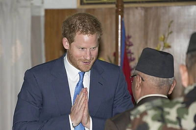 Britų princas Harry atvyko į žemės drebėjimą pergyvenusį Nepalą