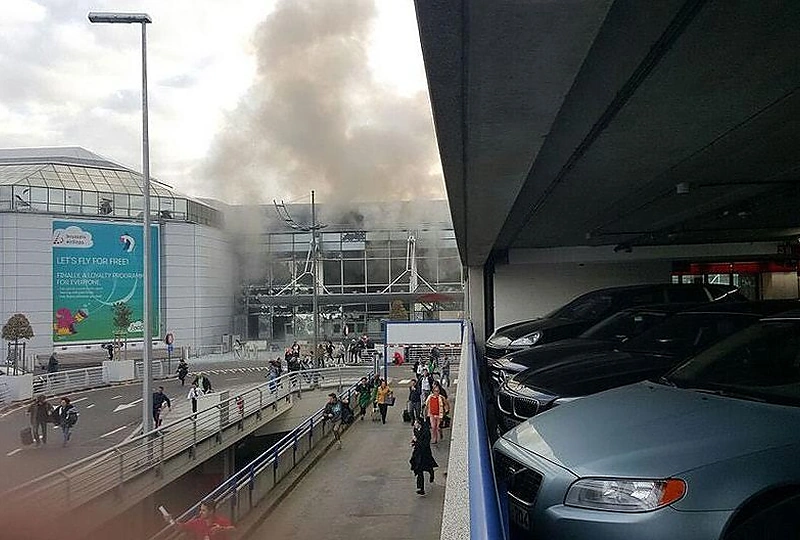 Sprogimas Briuselio oro uoste