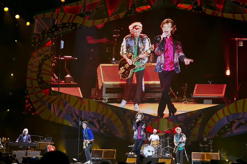 „The Rolling Stones“ koncerto akimirka