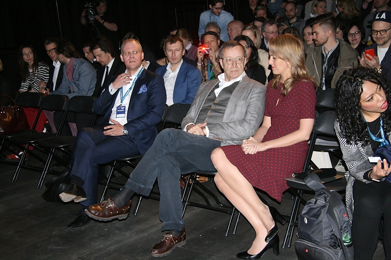 Toomas Hendrikas Ilvesas su žmona Ieva