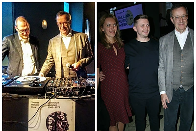 Už didžėjaus pulto „Tallinn Music Week“ stojusiam Estijos prezidentui plojo ir žmona Ieva Ilves