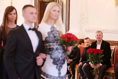 Kristinos Budrytės ir Šarūno Andriulaičio vestuvių akimirka