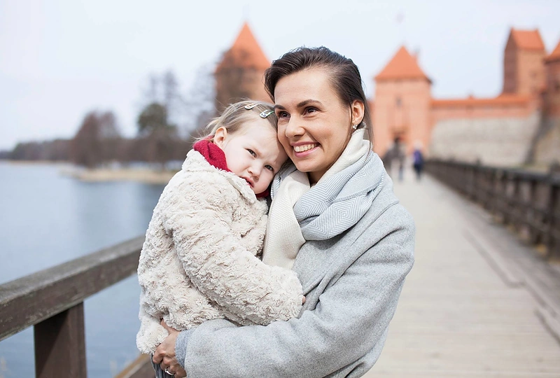 Veronika Montvydienė su dukra Adele