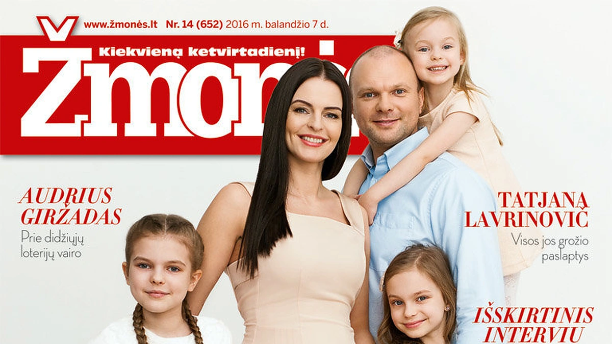 Jurgita ir Kristupas Krivickai su dukromis