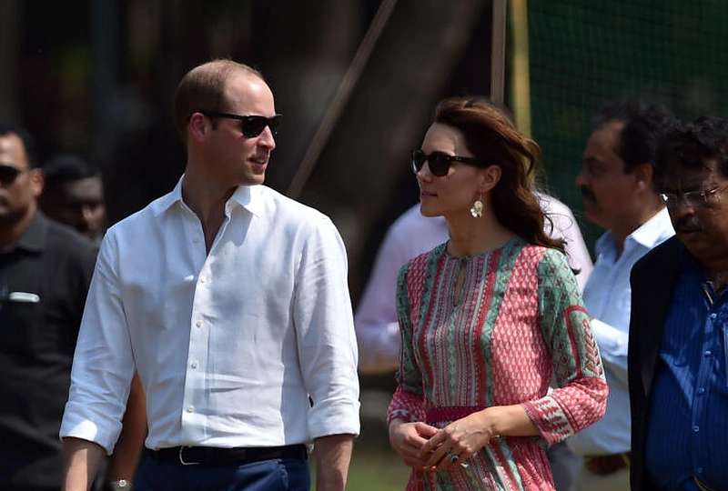 Williamas ir Kate Indijoje