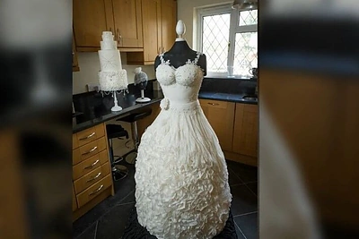 Nepaprasto grožio vestuvinė suknelė – tik jos neapsirengtų nė viena nuotaka