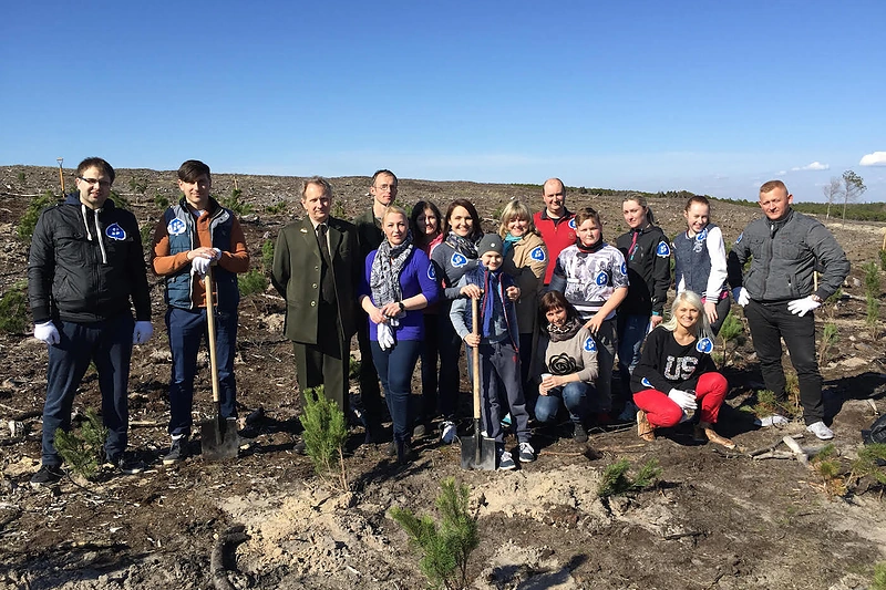 Medelių sodinimas Klaipėdoje. Organizatorių nuotr.
