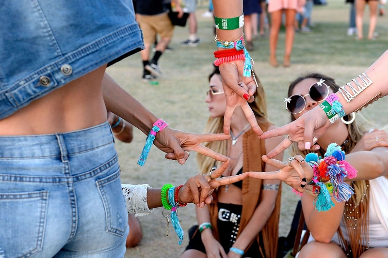 Festivalio „Coachella“ akimirka