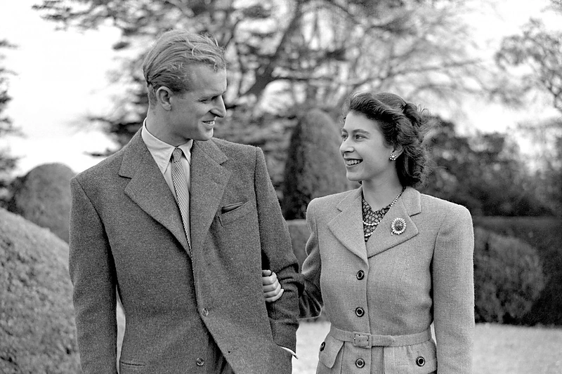 Karalienė Elizabeth II ir princas Philipas (1947 m.)