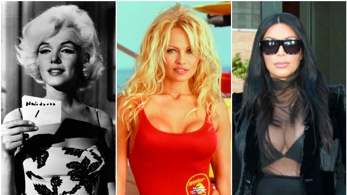 Marilyn Monroe, Pamela Anderson, Kim Kardashian