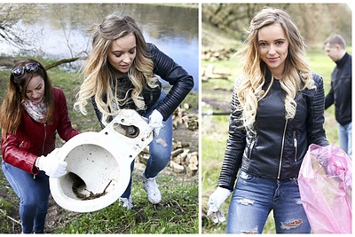 Prie „Darom“ prisijungusi Monika Šalčiūtė stebėjosi: „Koks nevisprotis gali prie upės palikti klozetą?“