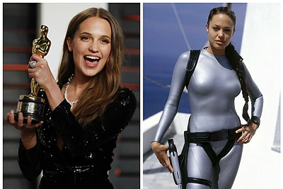 Angeliną Jolie naujoje „Kapų plėšikės“ versijoje pakeis švedė Alicia Vikander