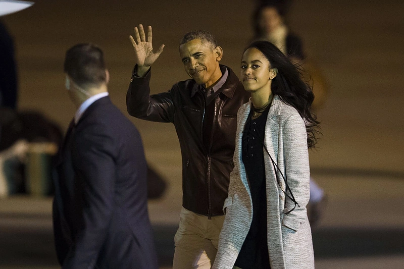 Barackas Obama su dukra Malia