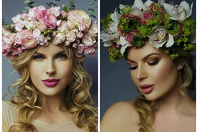 Neįprastas nuotakos įvaizdis: Deimantė Andriuškaitė ir Solveiga Mykolaitytė tapo deivėmis