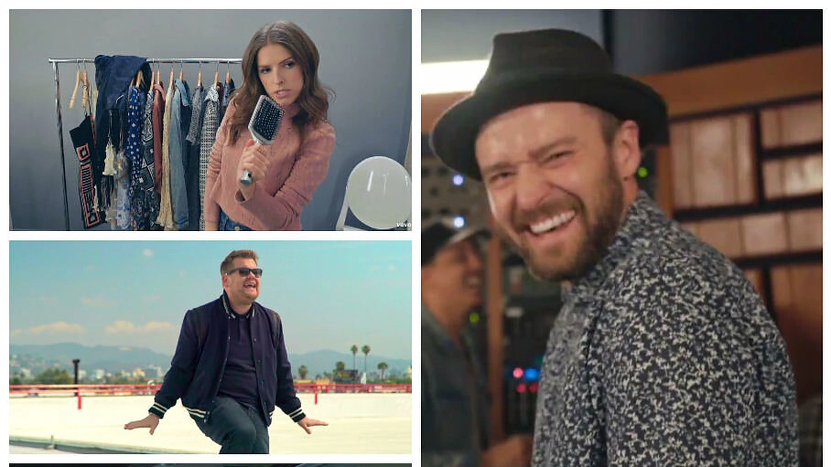Justinui Timberlake'ui naujos dainos „Can’t Stop the Feeling“ klipą padėjo nufilmuoti kitos garsenybės – Anna Kendrick, Jamesas Cordenas ir Gwen Stefani