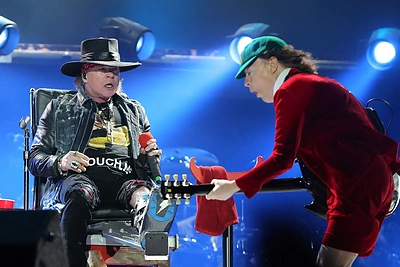 „AC/DC“ koncerto akimirka