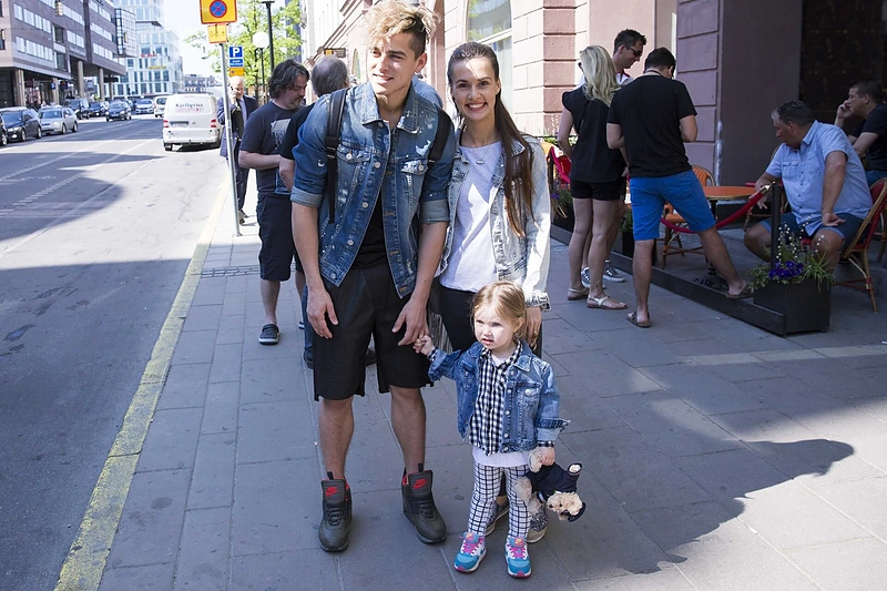 Donatas Montvydas su šeima