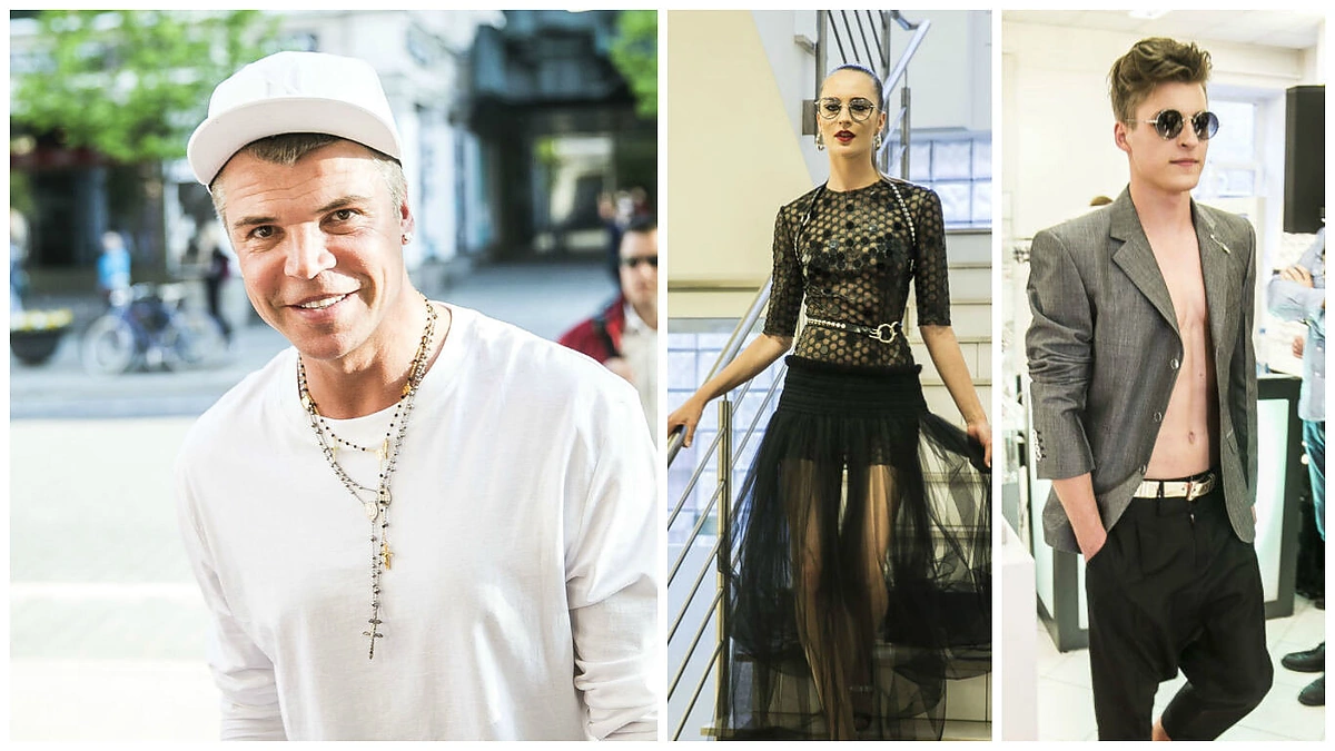 Juozas Statkevičius su kolekcijos modeliais