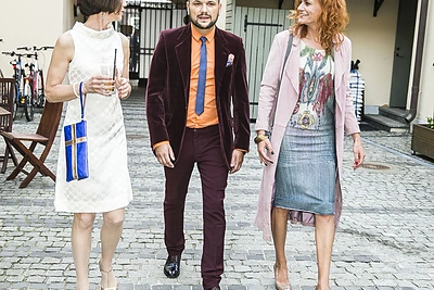 Dominykas Kubilius, Laura Paukštė ir Švedijos ambasadorė Cecilia Ruthström-Ruin