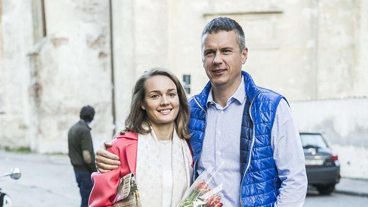 Jurgita Jurkutė-Širvaitė su vyru Ryčiu Širvaičiu