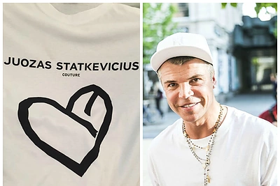 Juozas Statkevičius neigia, kad plagijavo marškinėlių piešinį: „Jį visi žinom nuo vaikystės“