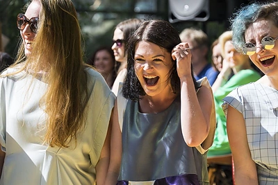 Monikos Dirsytės performansas / Mariaus Žičiaus nuotr.