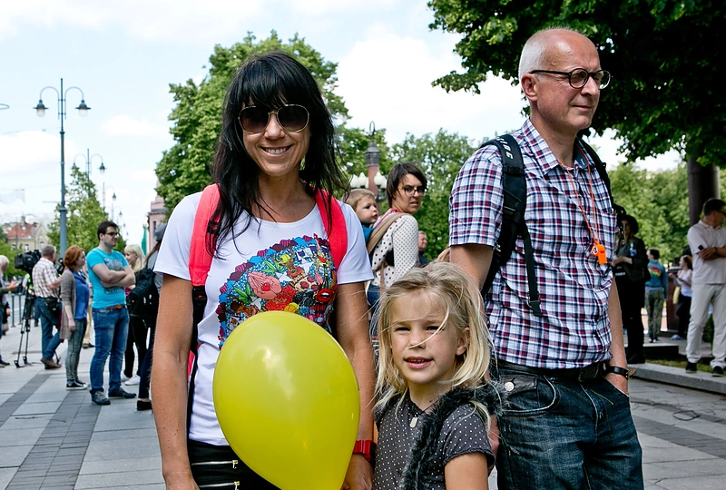 Jurga Baltrukonytė Baltic Pride 2016 eitynėse „Už lygybę!“