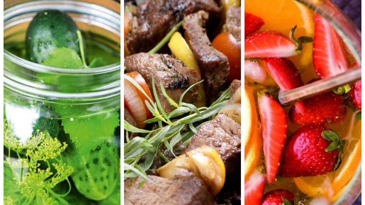 Iškylos patiekalai.