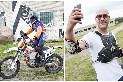 Virtuvės šefas Jonas Jonušas vardines šventė ekstremaliai, ant motociklo: žiūrėkite video