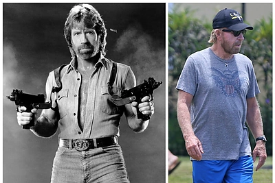 Chuckas Norrisas anksčiau ir dabar: pažiūrėkite, kaip pasikeitė veiksmo filmų legenda